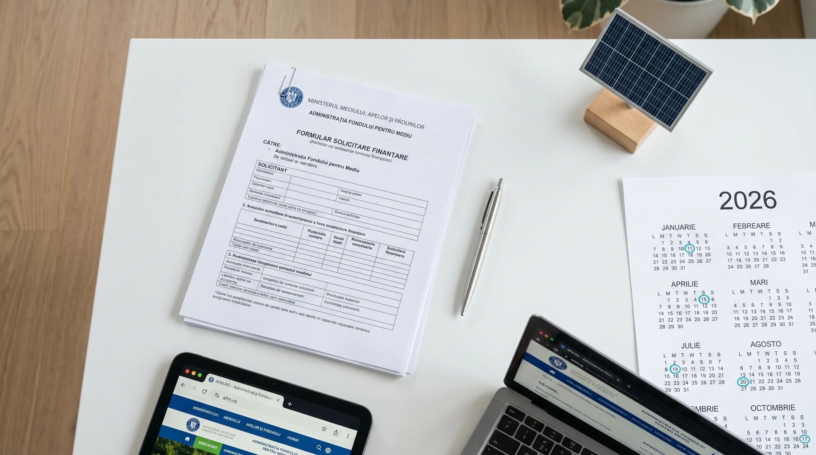 Calendar 2026 cu documente pentru programul Casa Verde